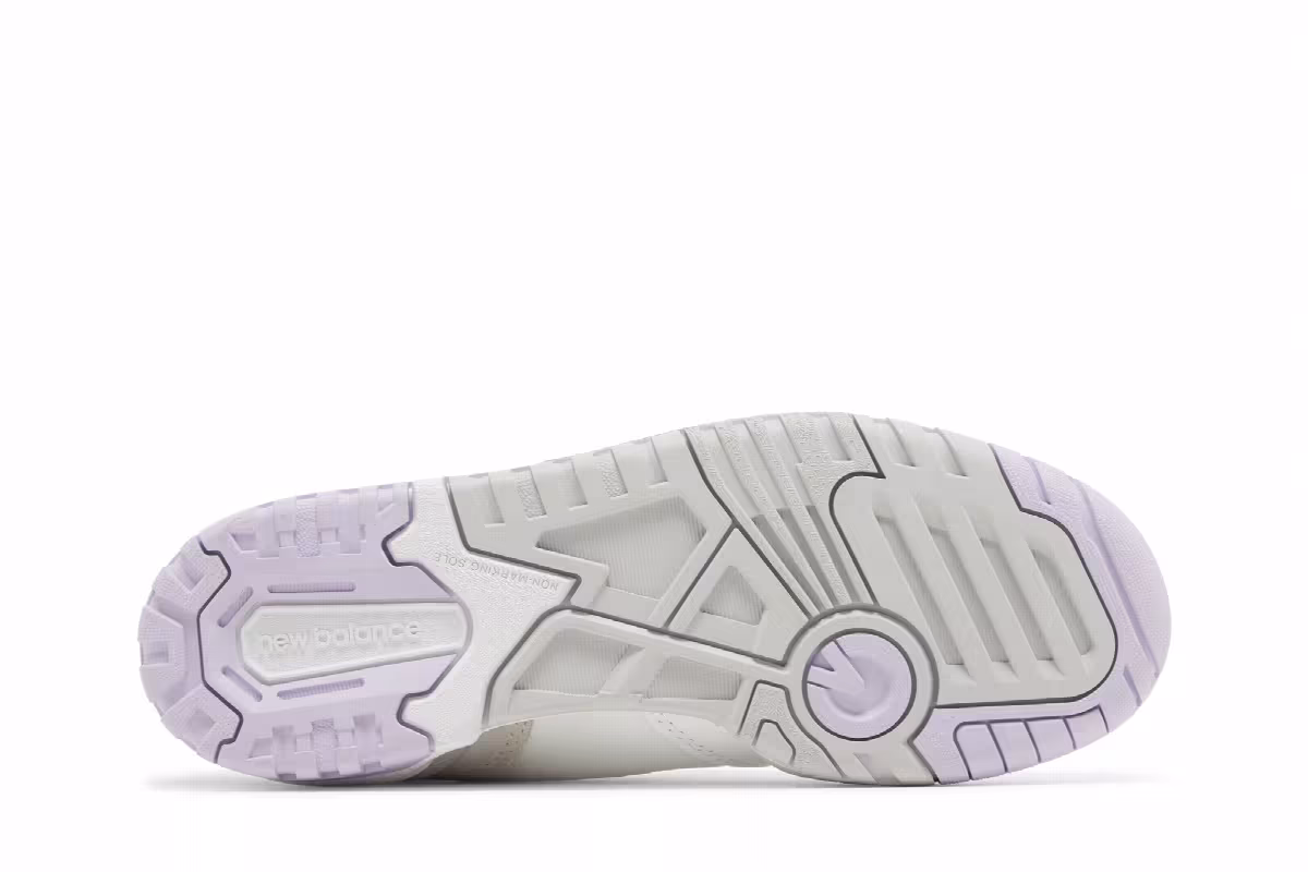 New Balance 550 Big Kid White Thistle, view 5
