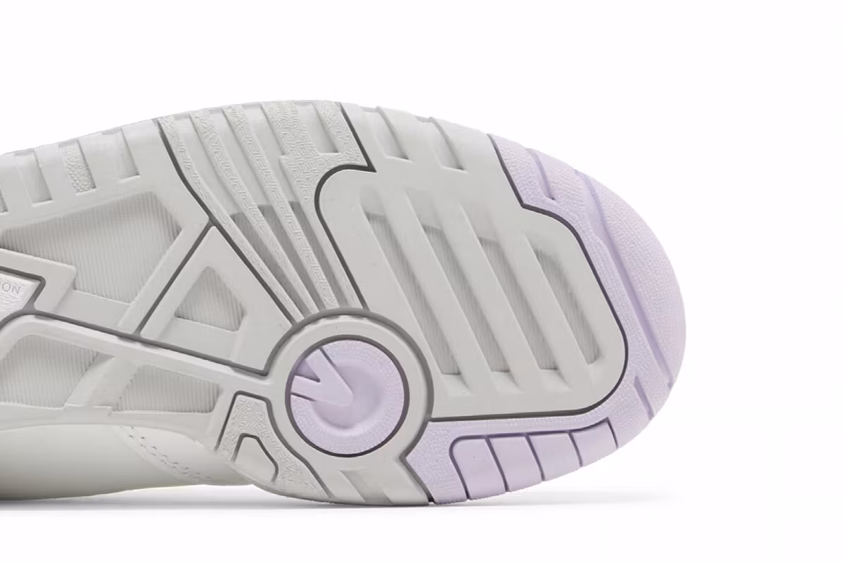 New Balance 550 Big Kid White Thistle, view 6