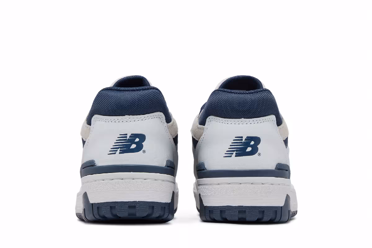 New Balance 550 Big Kid White Vintage Indigo, view 7
