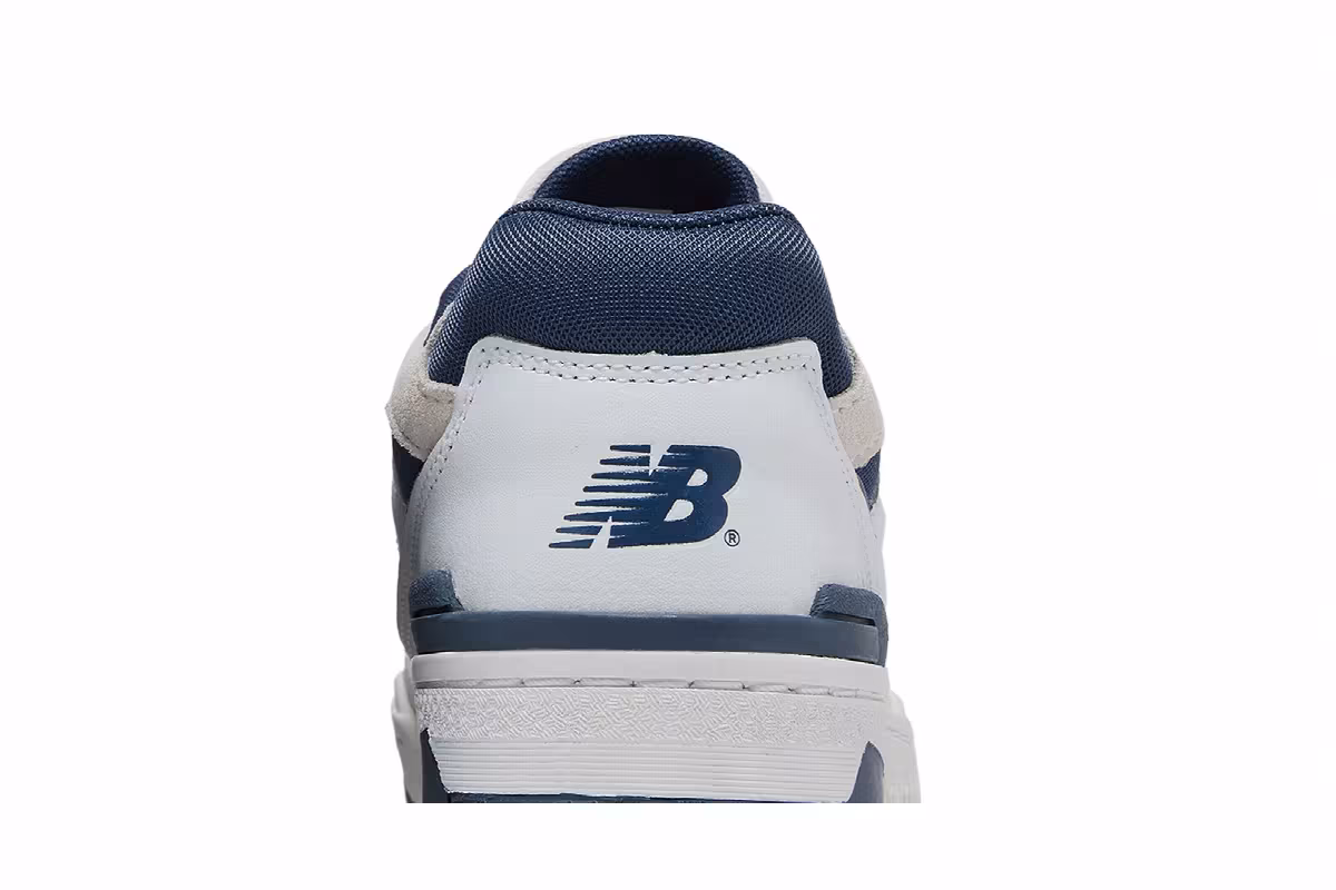 New Balance 550 Big Kid White Vintage Indigo, view 8