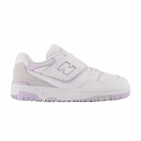 New Balance 550 Bungee Lace Top Strap Little Kid 'White Thistle'