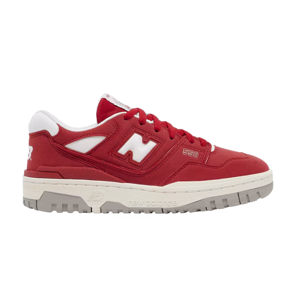 New Balance 550 Big Kid Suede Pack - Team Red