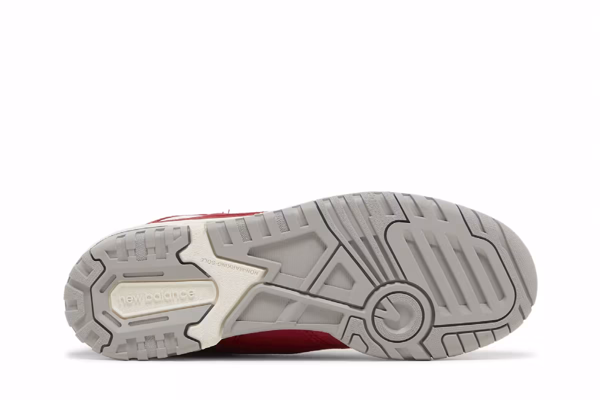 New Balance 550 Big Kid Suede Pack - Team Red, view 5