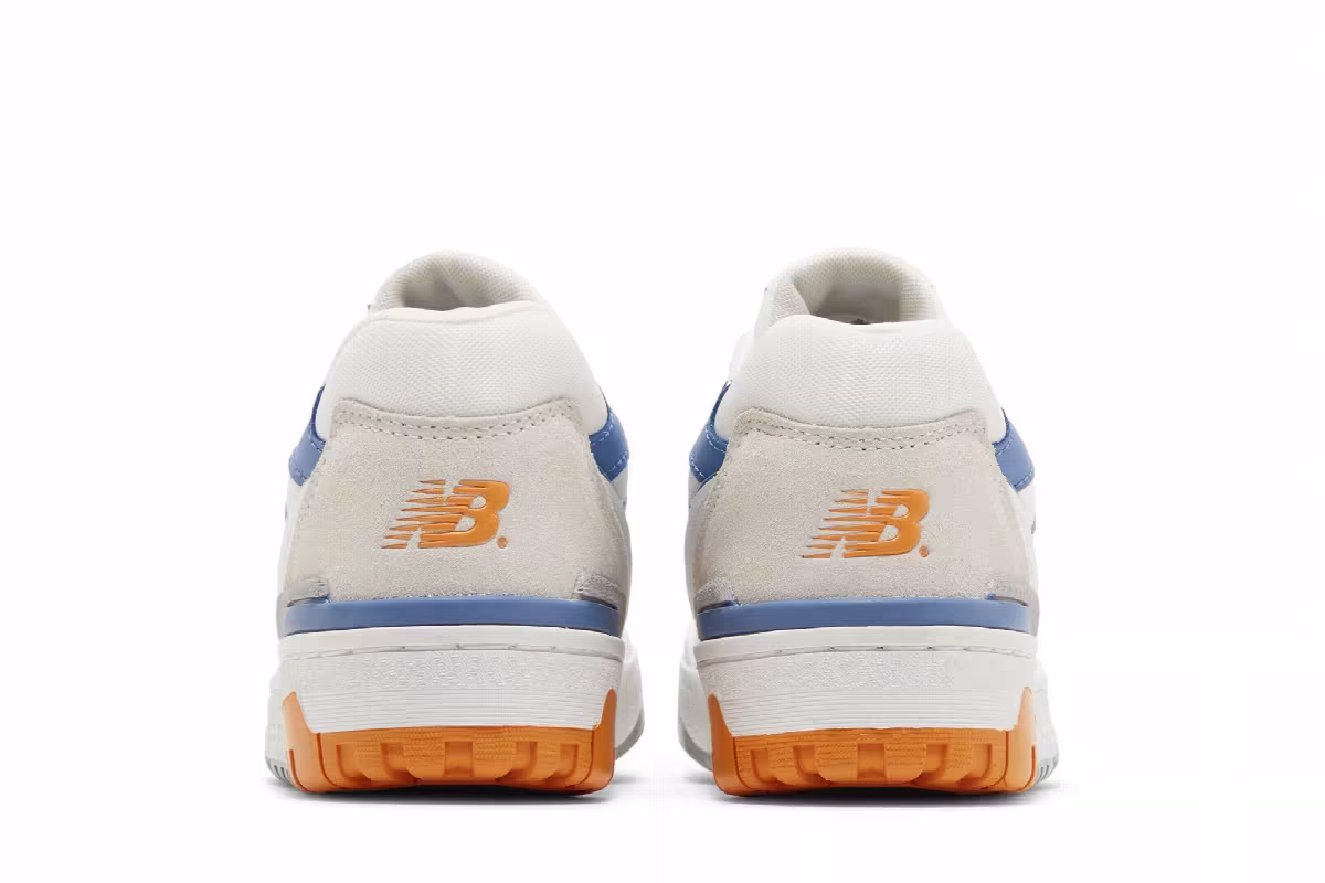 New Balance 550 Big Kid White Mercury Blue, view 7