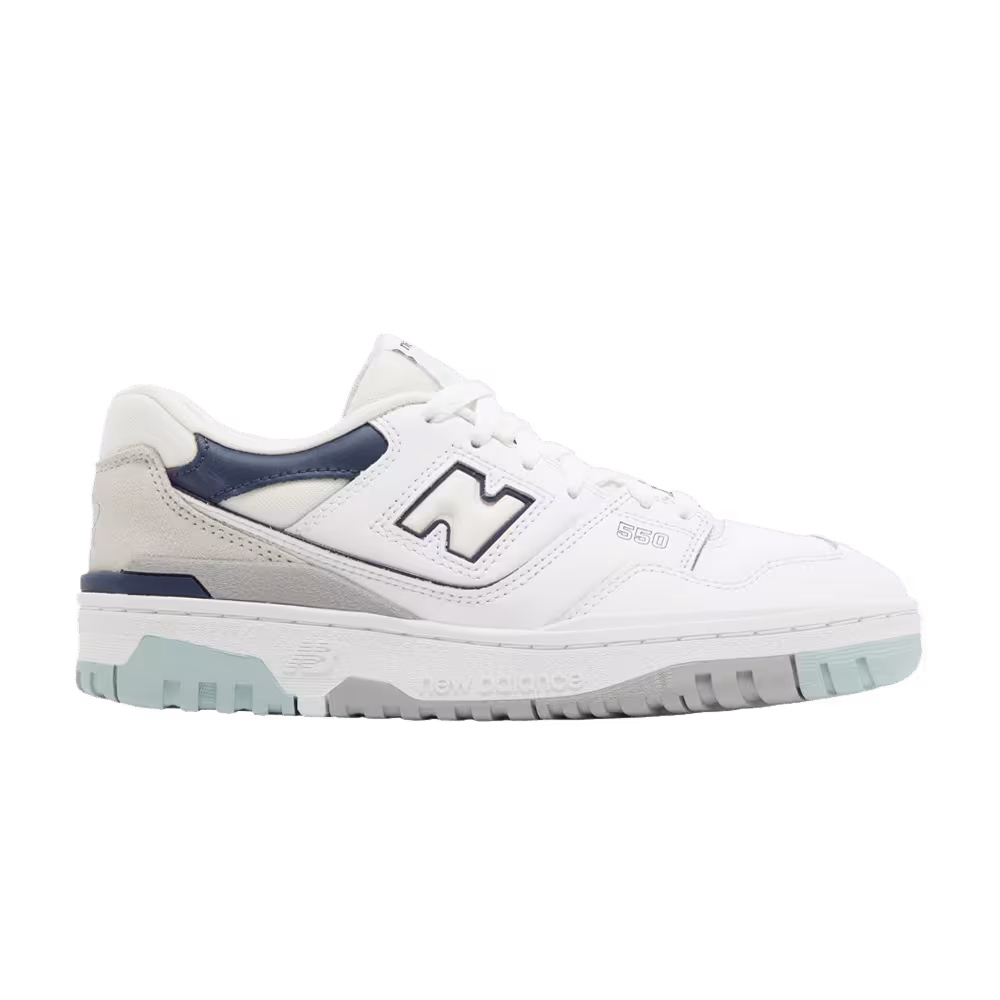 New Balance 550 Big Kid White Winter Fog