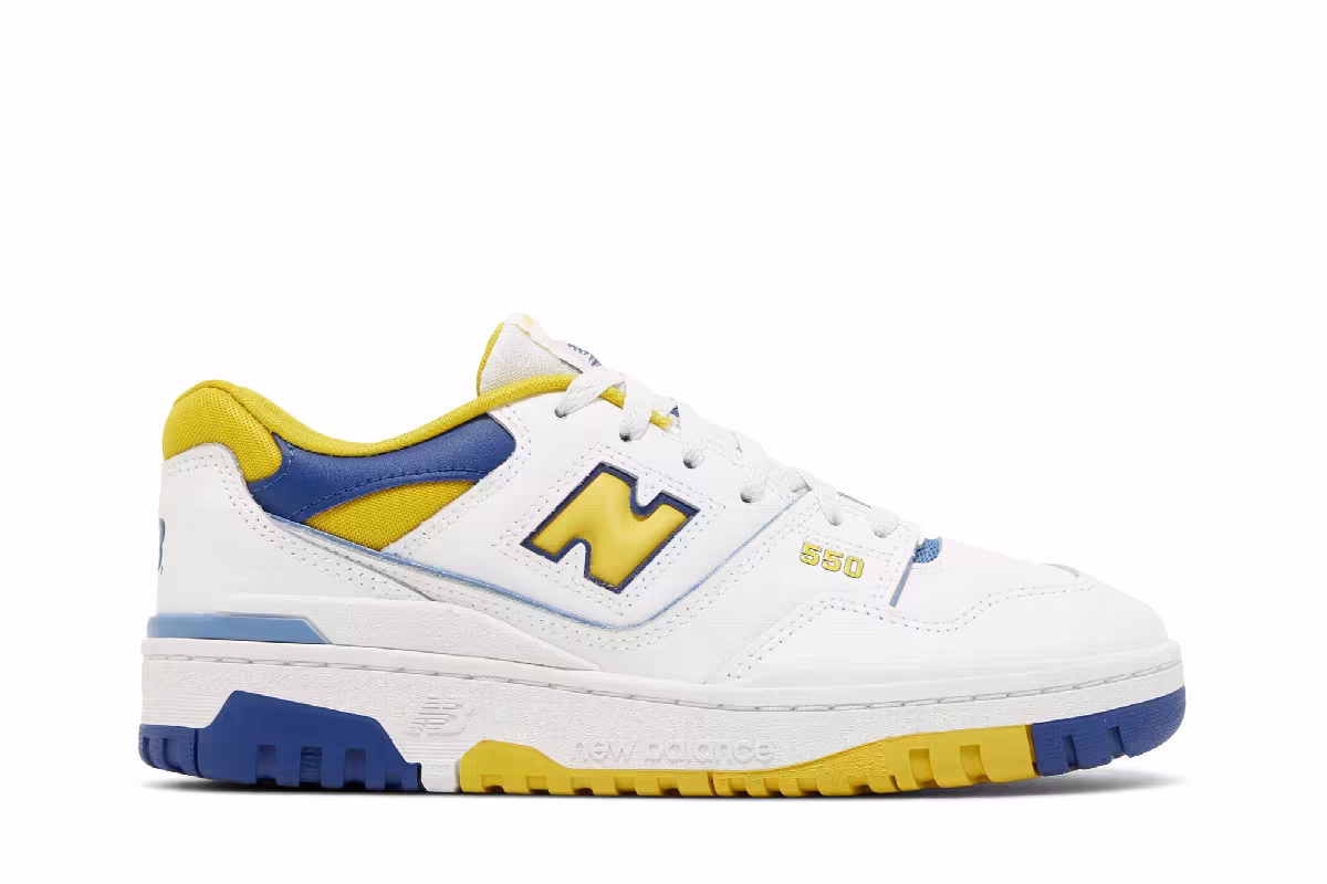 New Balance 550 Big Kid Honeycomb Heritage Blue, view 2