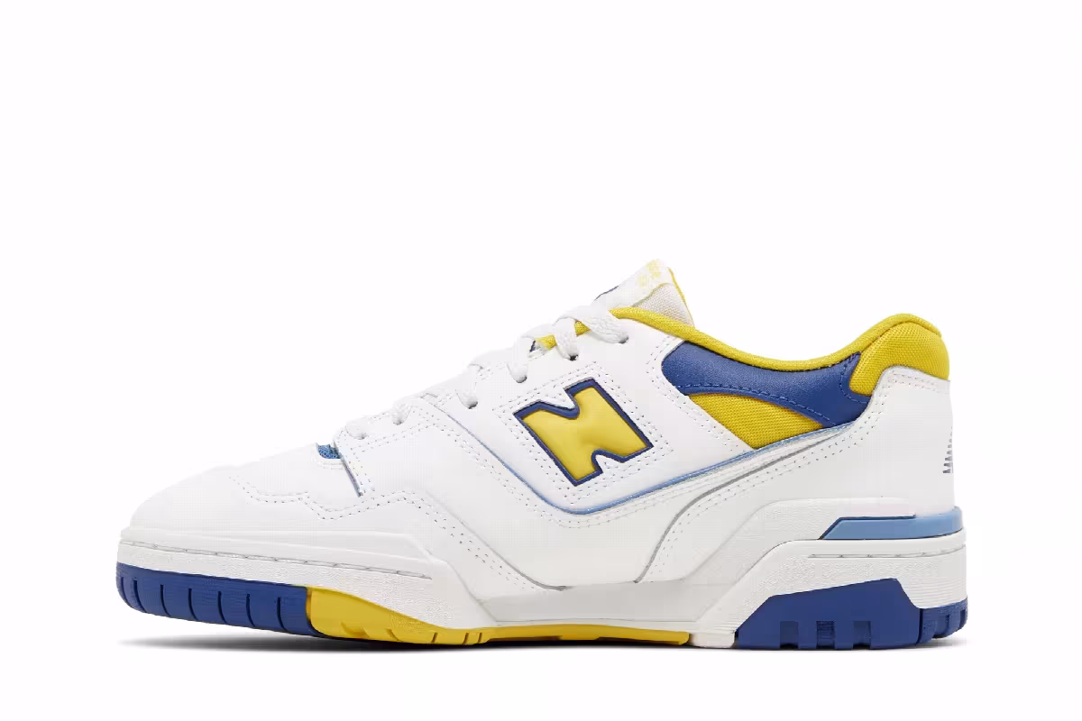 New Balance 550 Big Kid Honeycomb Heritage Blue, view 4