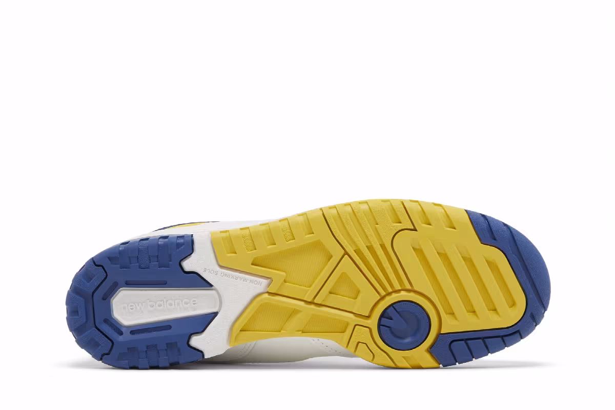 New Balance 550 Big Kid Honeycomb Heritage Blue, view 5