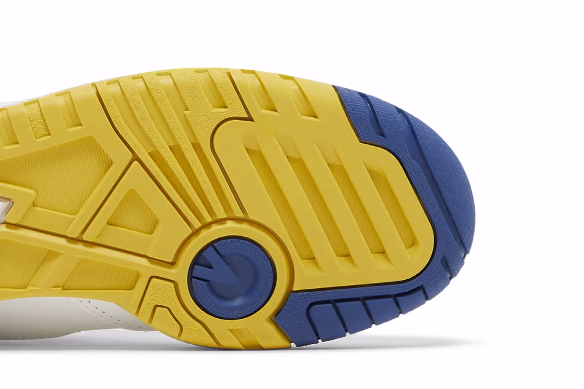 New Balance 550 Big Kid Honeycomb Heritage Blue, view 6