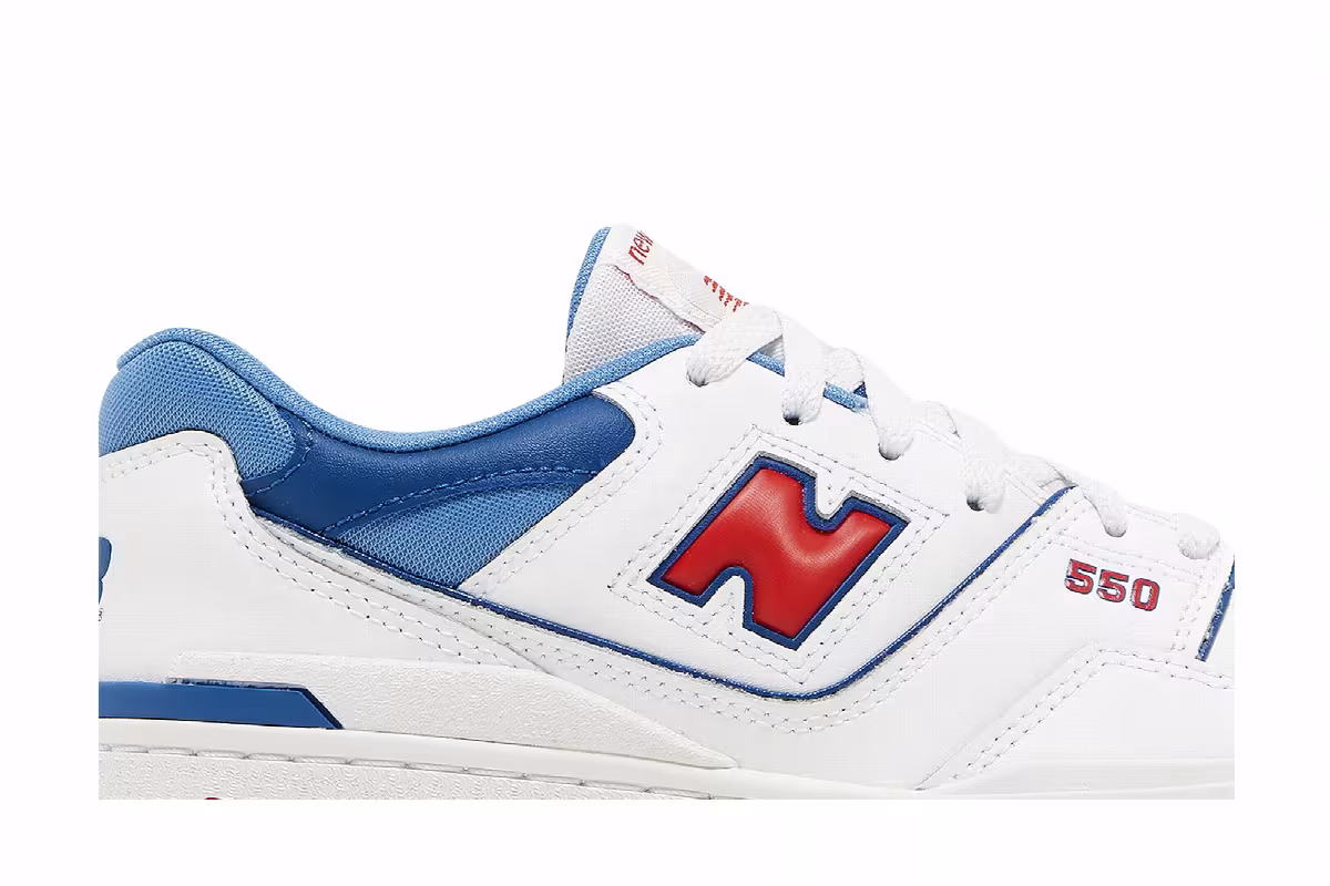 New Balance 550 Big Kid Red Atlantic Blue, view 3