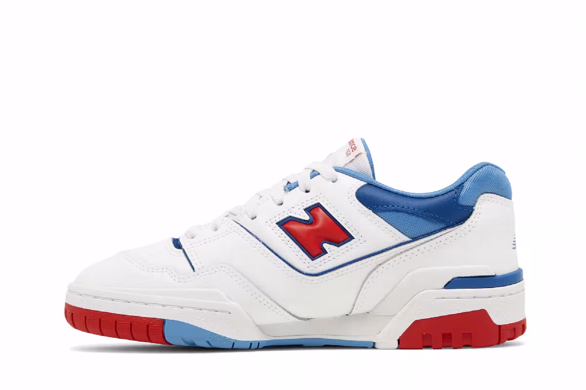 New Balance 550 Big Kid Red Atlantic Blue, view 4
