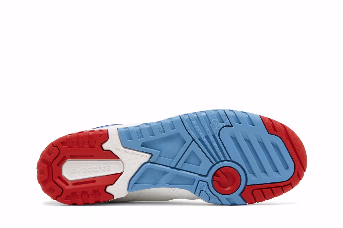 New Balance 550 Big Kid Red Atlantic Blue, view 5