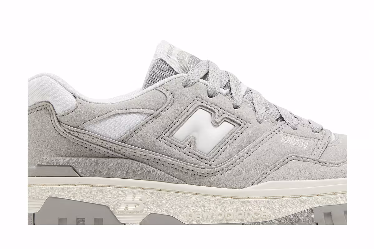 New Balance 550 Big Kid Suede Pack - Concrete, view 3