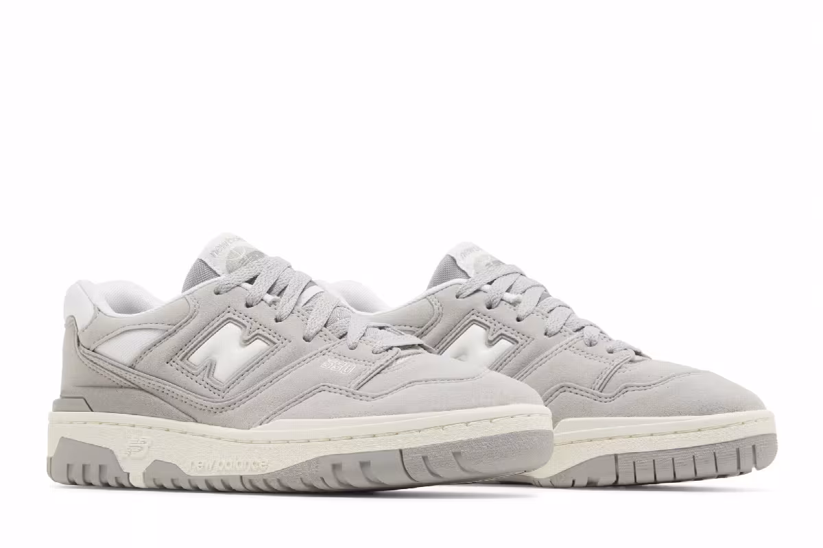 New Balance 550 Big Kid Suede Pack - Concrete, view 9