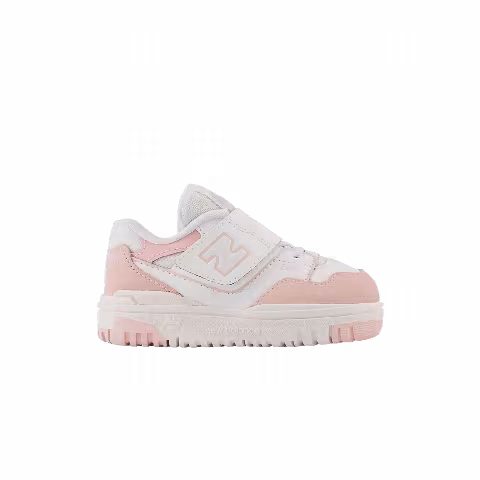 New Balance 550 Bungee Lace Top Strap Toddler 'White Pink Haze'