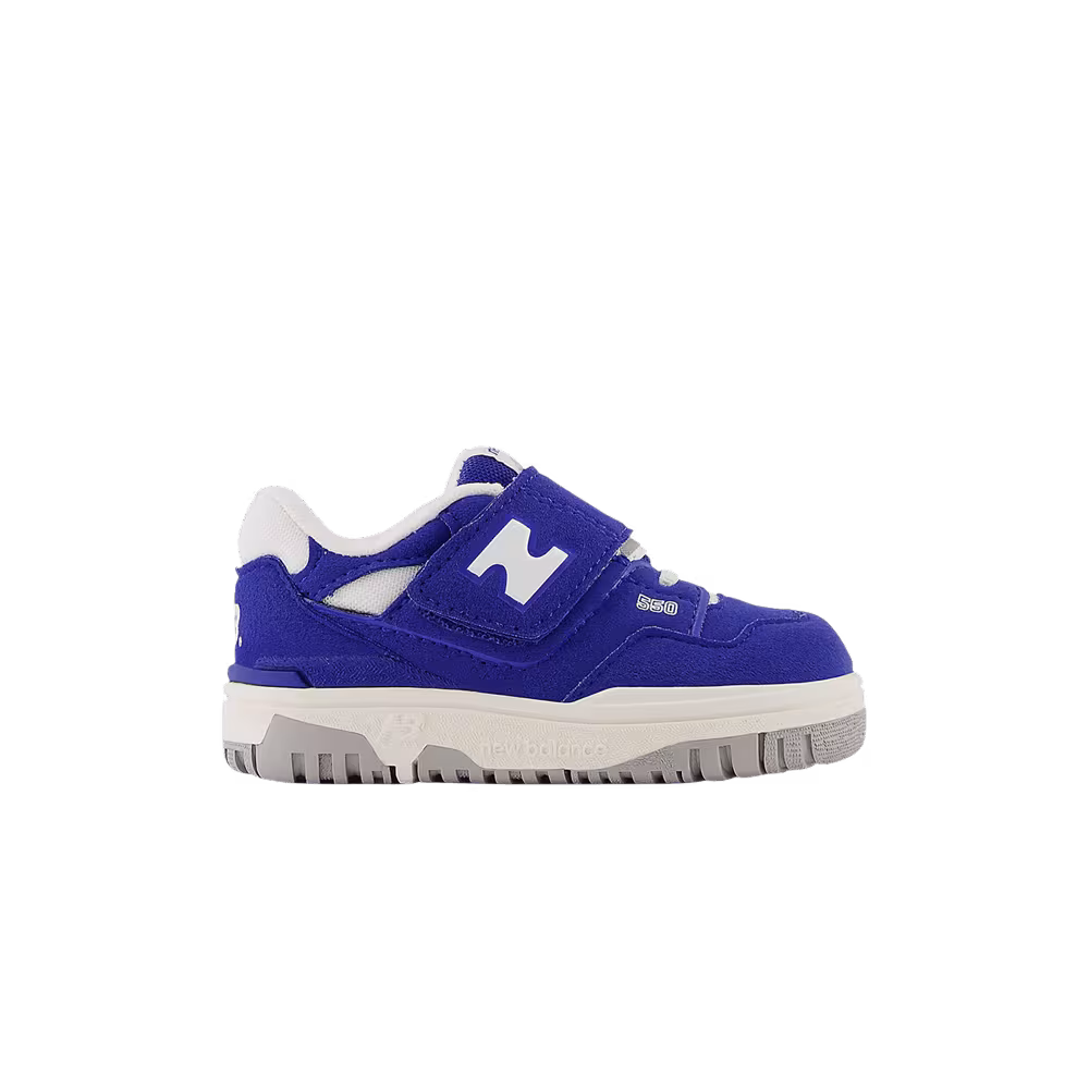 New Balance 550 Bungee Lace Top Strap Toddler Suede Pack - Team Royal