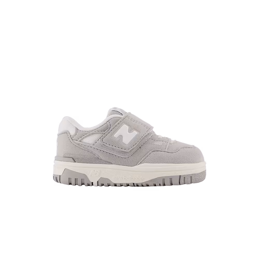 New Balance 550 Bungee Lace Top Strap Toddler Suede Pack - Concrete