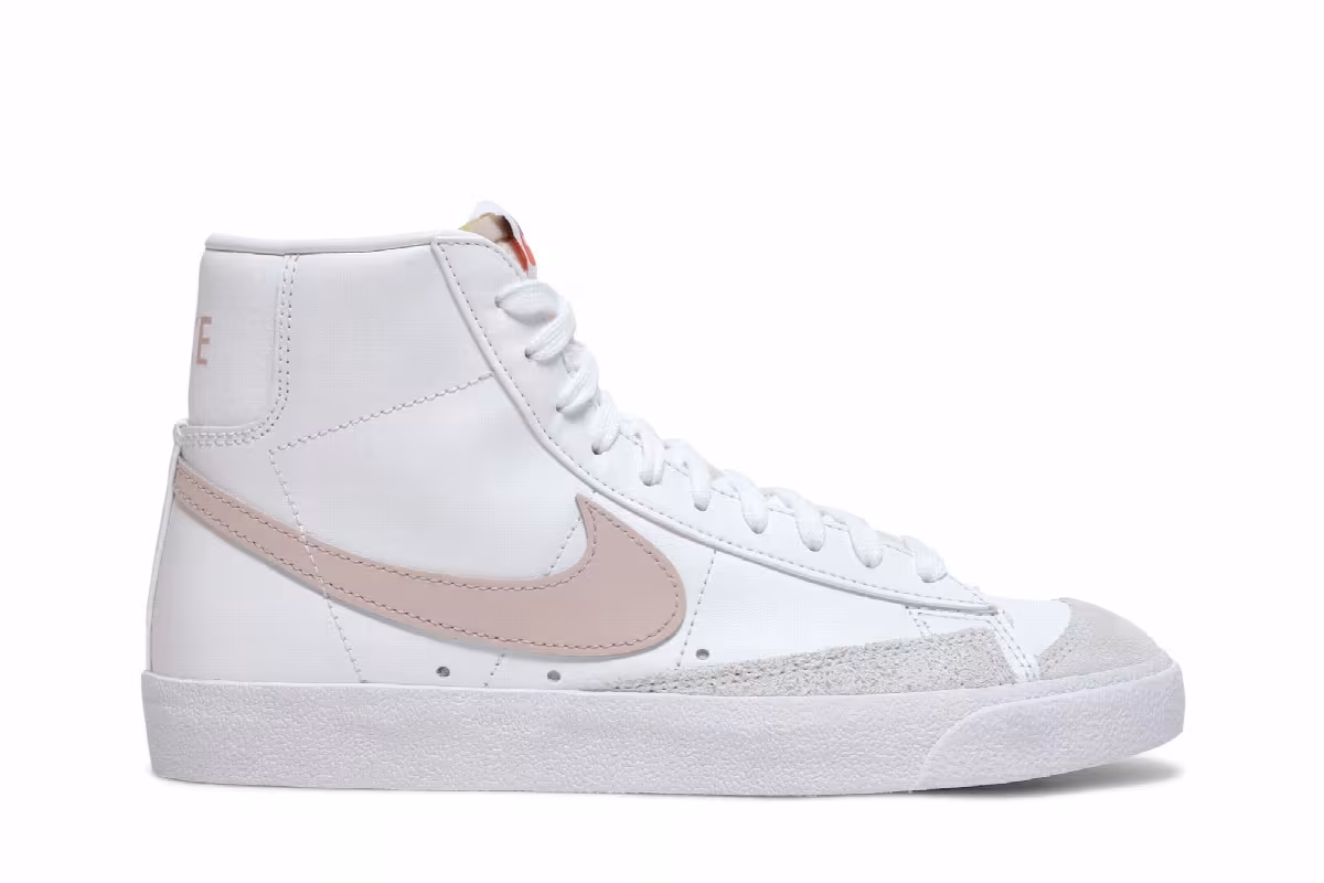 Nike Women's Blazer Mid White Pink Oxford, view 2