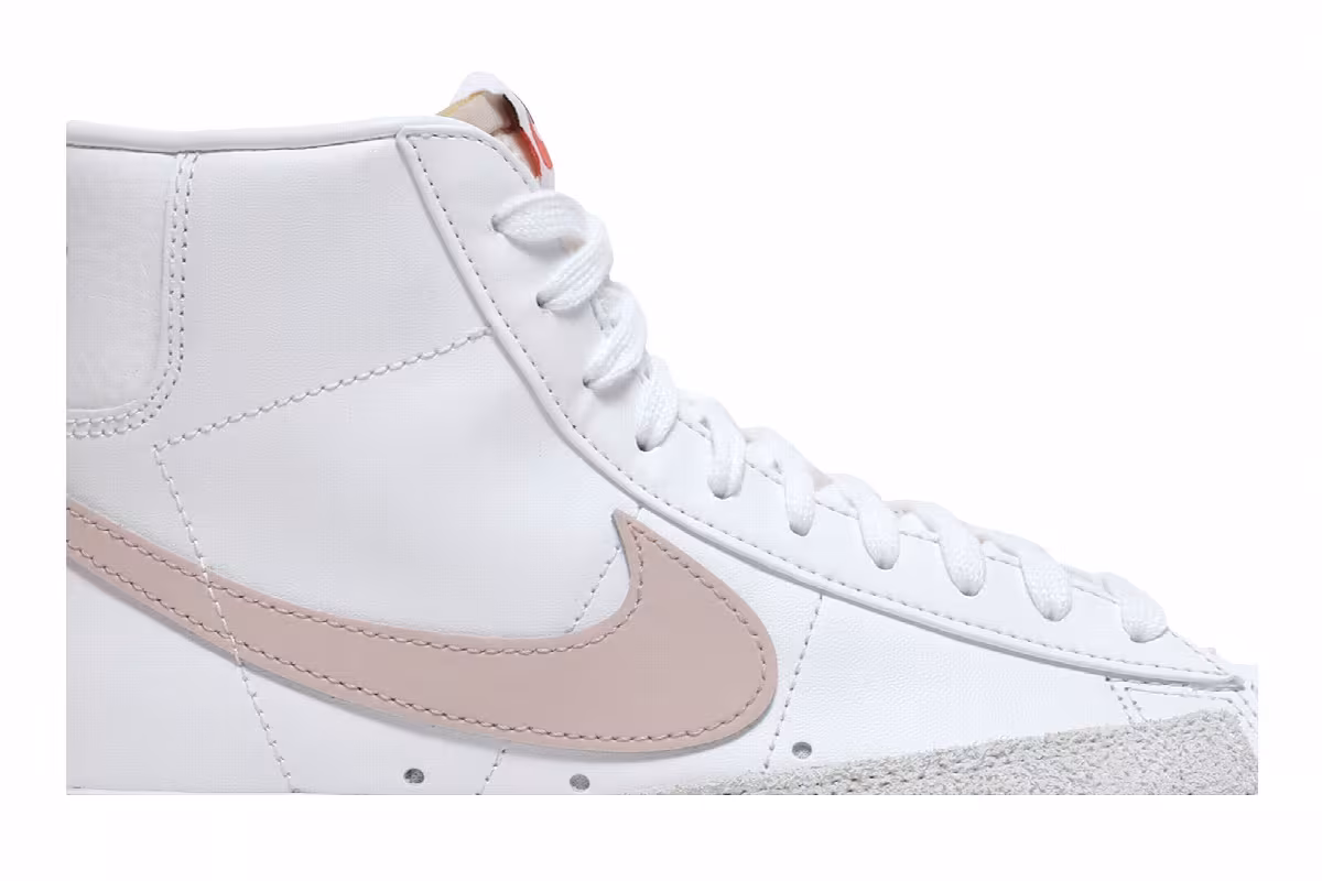 Nike Women's Blazer Mid White Pink Oxford, view 3