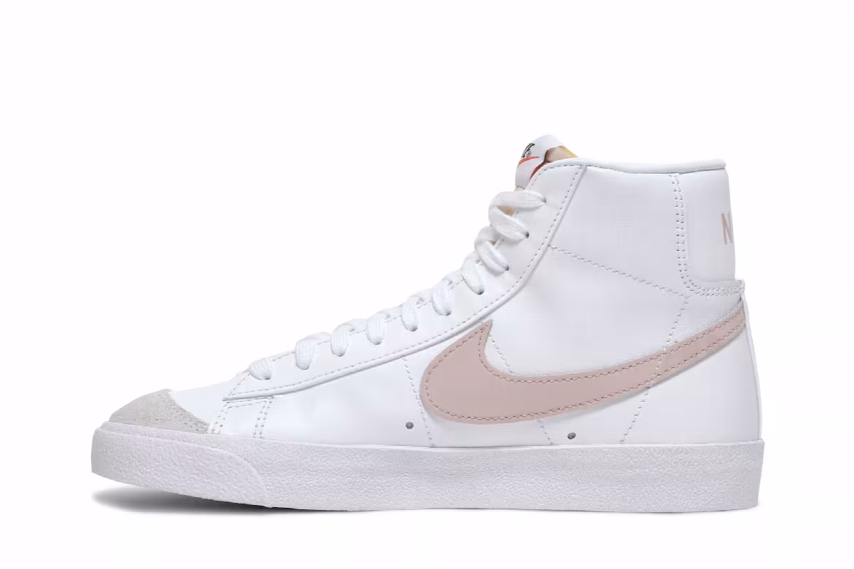 Nike Women's Blazer Mid White Pink Oxford, view 4
