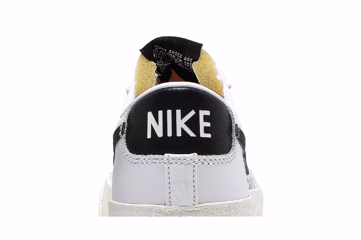 Nike Women's Blazer Low White Black, view 8