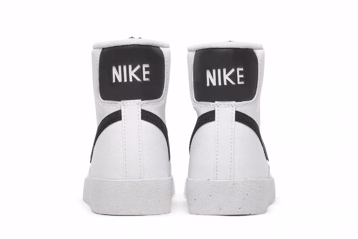 Nike Women's Blazer Mid White Black, view 7