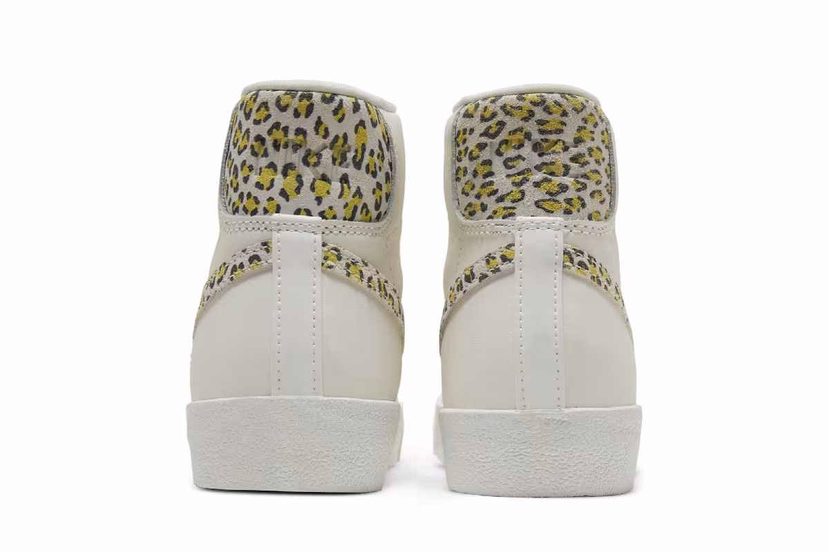 Nike Women's Blazer Mid Lemon Leopard, view 7
