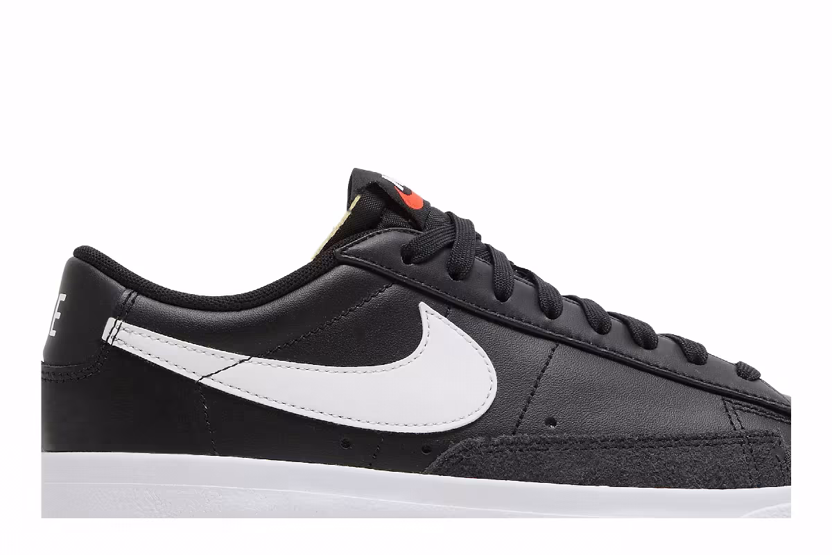 Nike Women's Blazer Low Platform Black White, view 3
