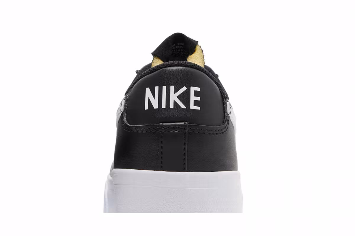 Nike Women's Blazer Low Platform Black White, view 8