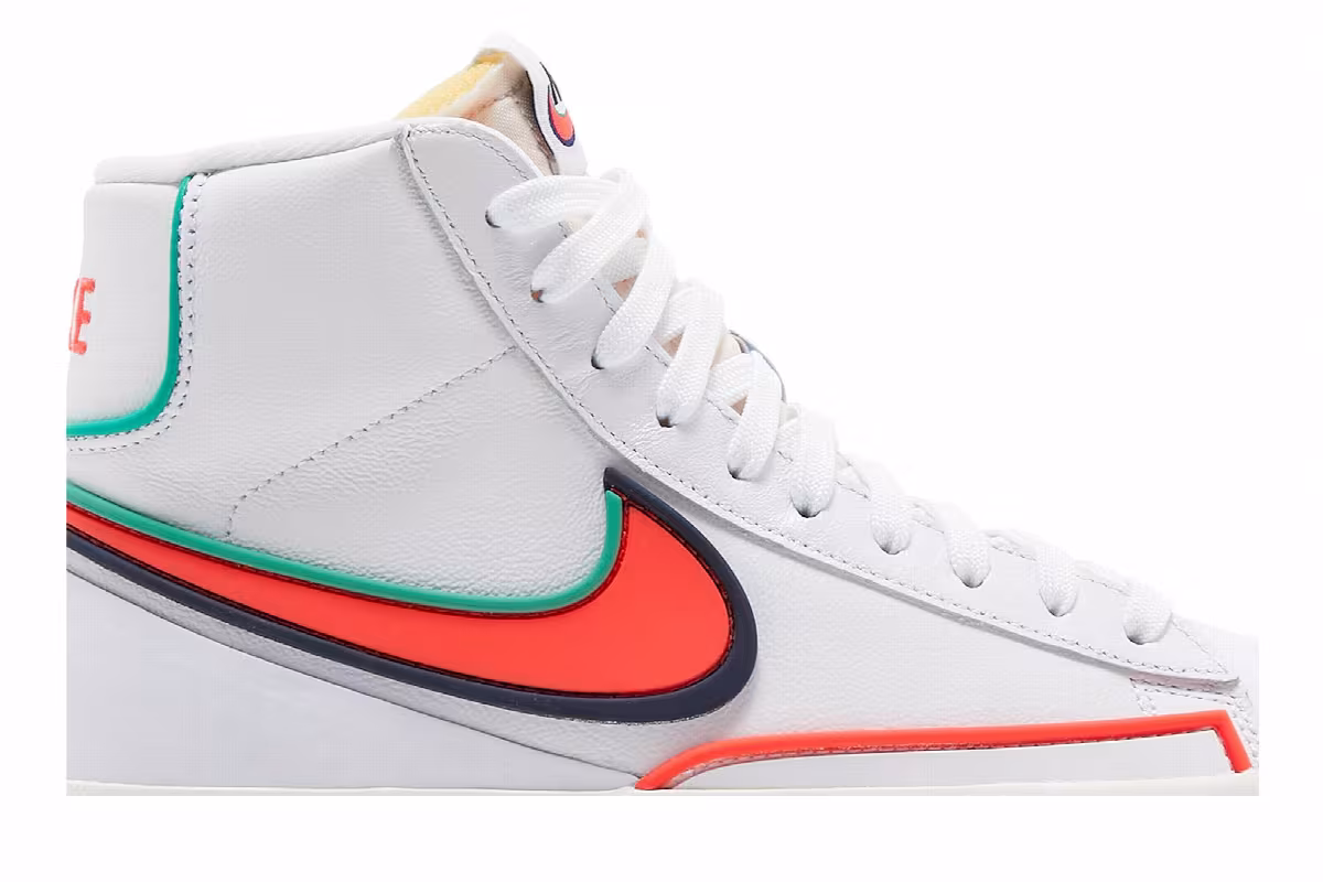 Nike Women's Blazer Mid Infinite White Crimson, view 3