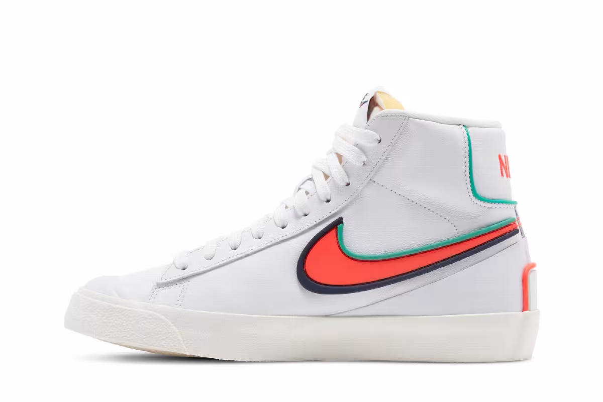 Nike Women's Blazer Mid Infinite White Crimson, view 4