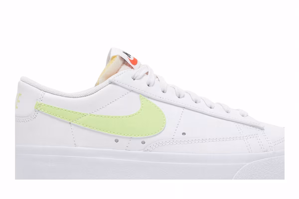 Nike Women's Blazer Low Platform White Light Lemon Twist, view 3