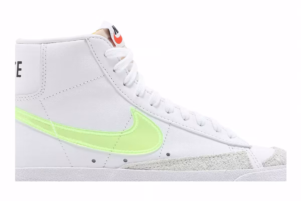 Nike Women's Blazer Mid White Volt, view 3