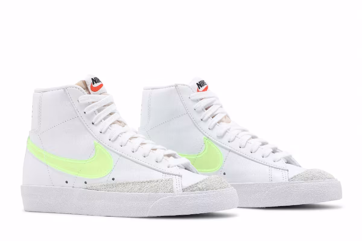 Nike Women's Blazer Mid White Volt, view 9