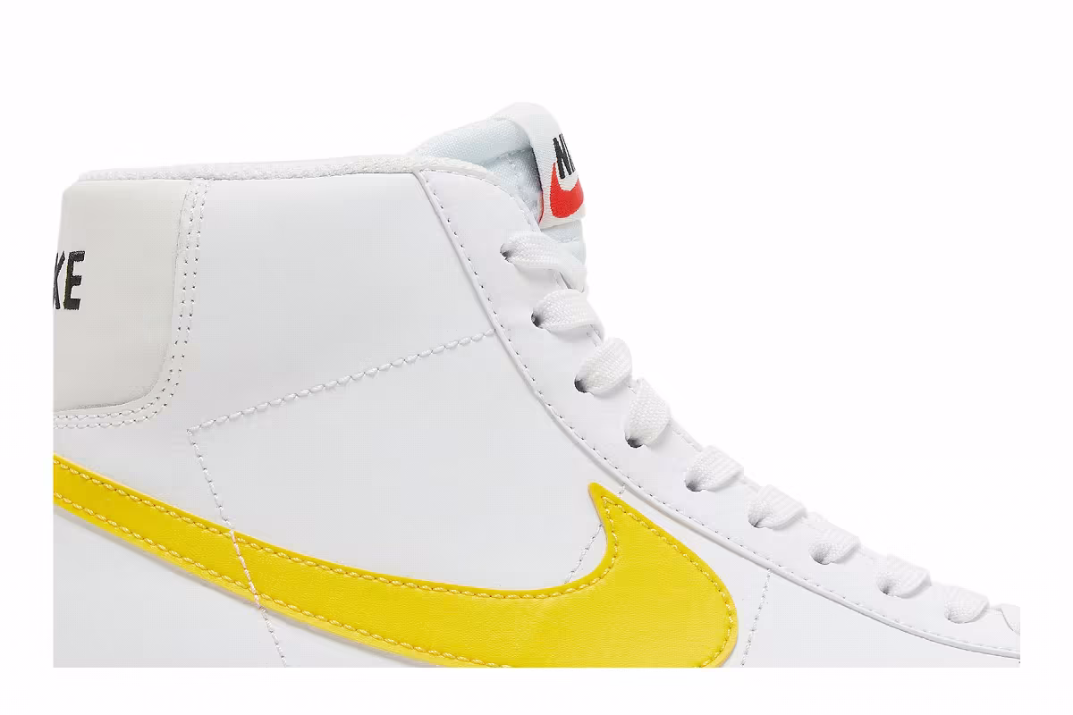 Nike Blazer Mid 77 GS White Pecan Vivid Sulfur, view 3