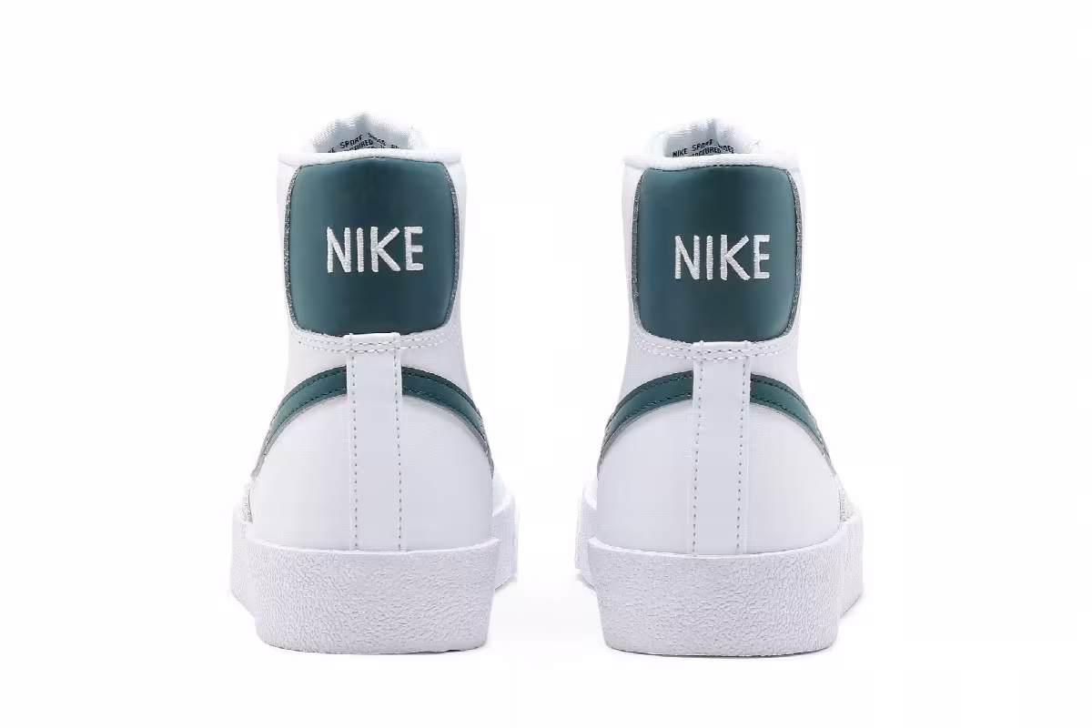 Nike Blazer Mid White Dark Teal Green, view 7