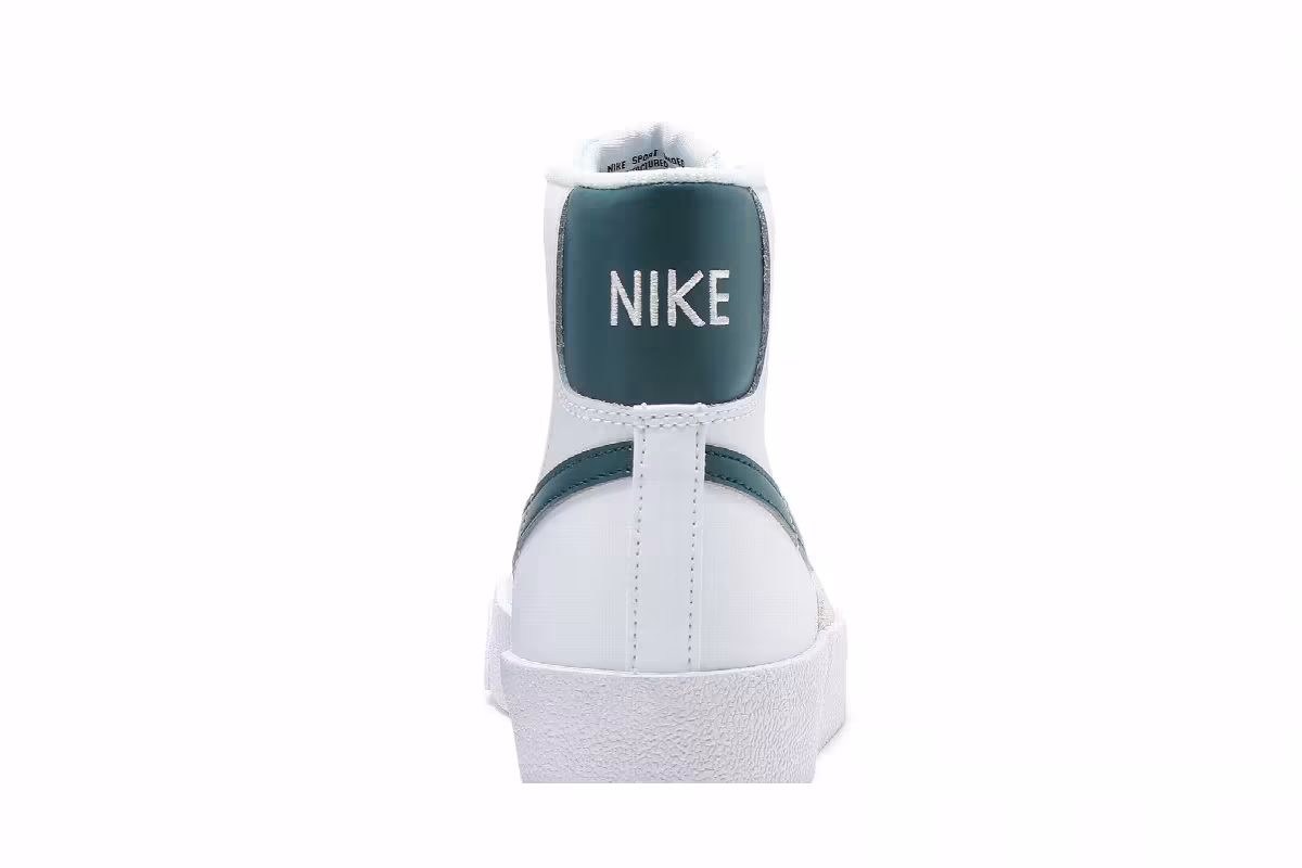 Nike Blazer Mid White Dark Teal Green, view 8