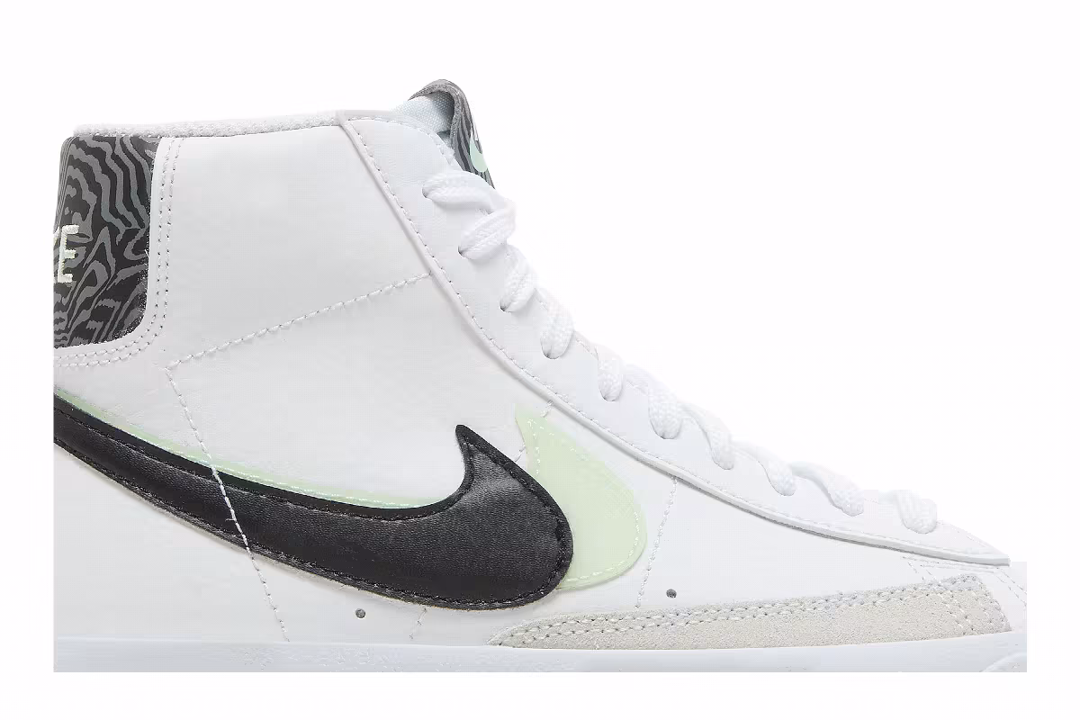 Nike Blazer Mid Double Swoosh - White Vapor Green, view 3