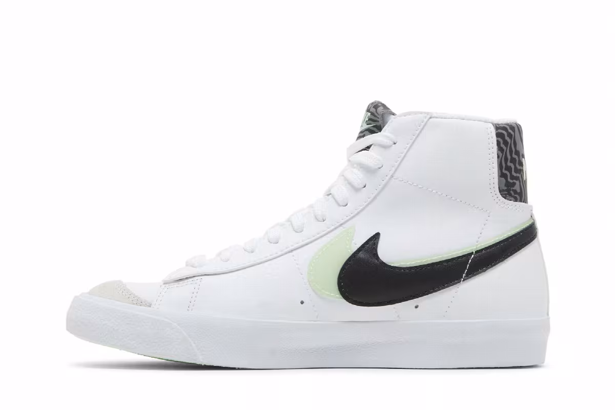 Nike Blazer Mid Double Swoosh - White Vapor Green, view 4