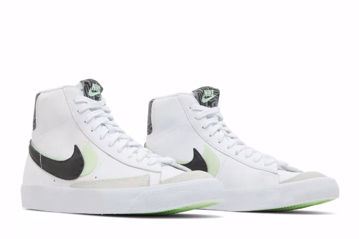Nike Blazer Mid Double Swoosh - White Vapor Green, view 9