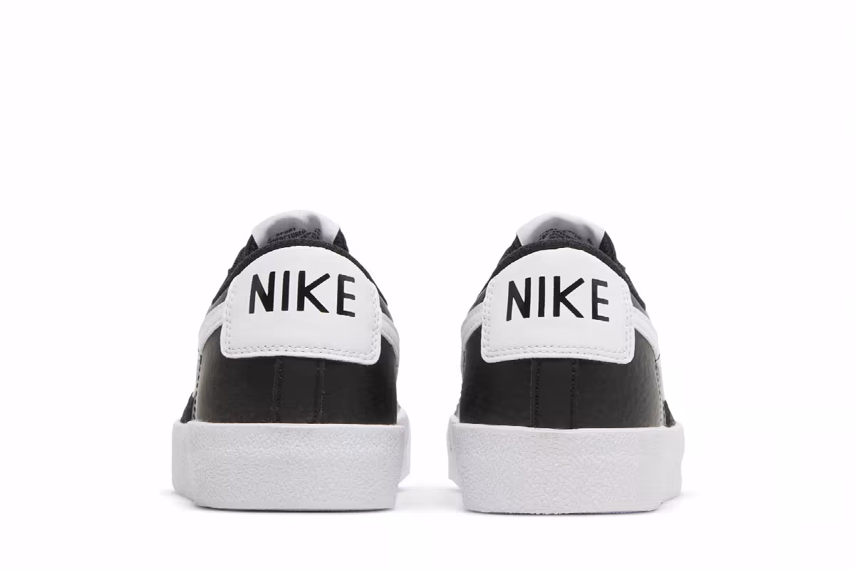 Nike Blazer Low Black White, view 7