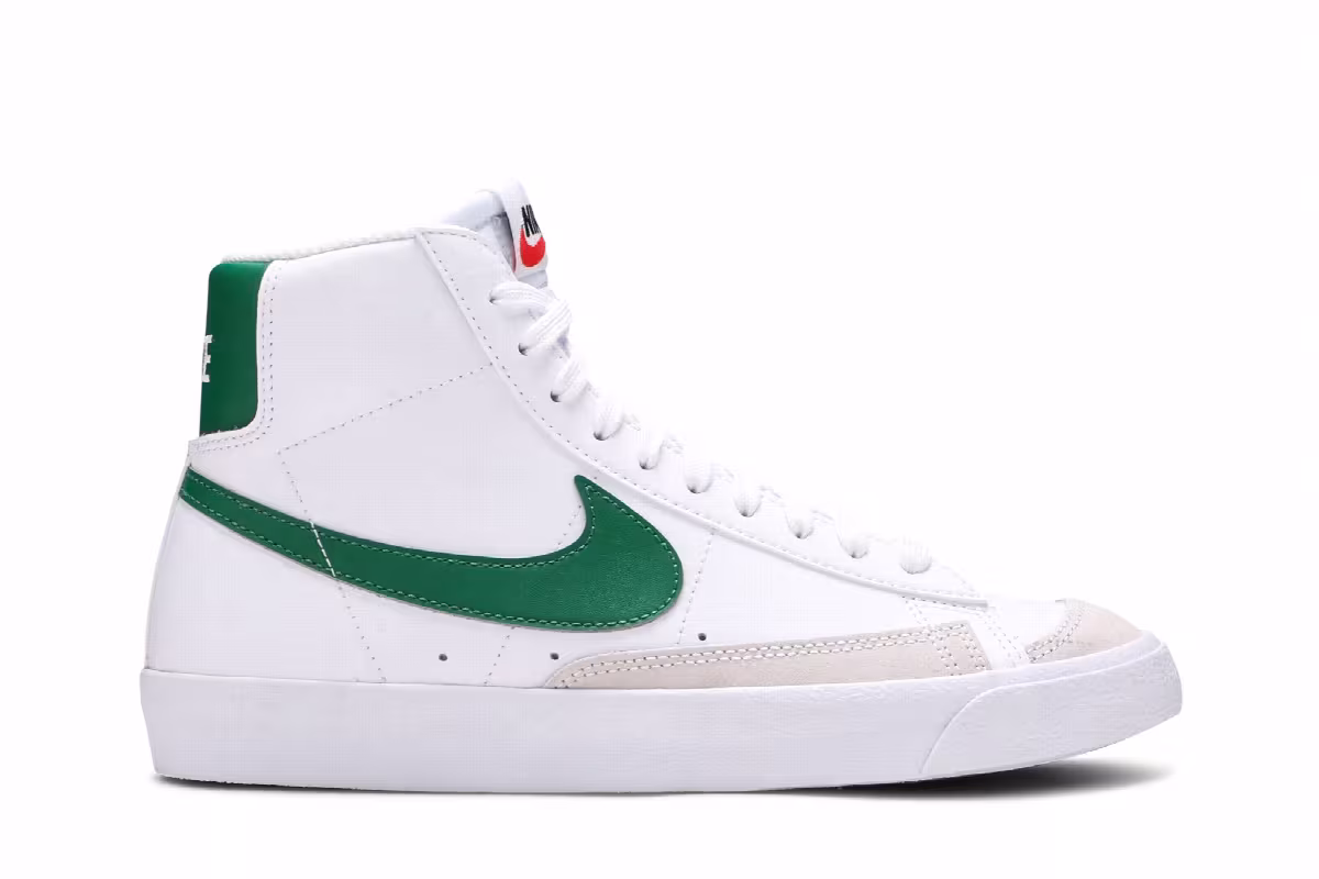 Nike Blazer Mid White Pine Green, view 2