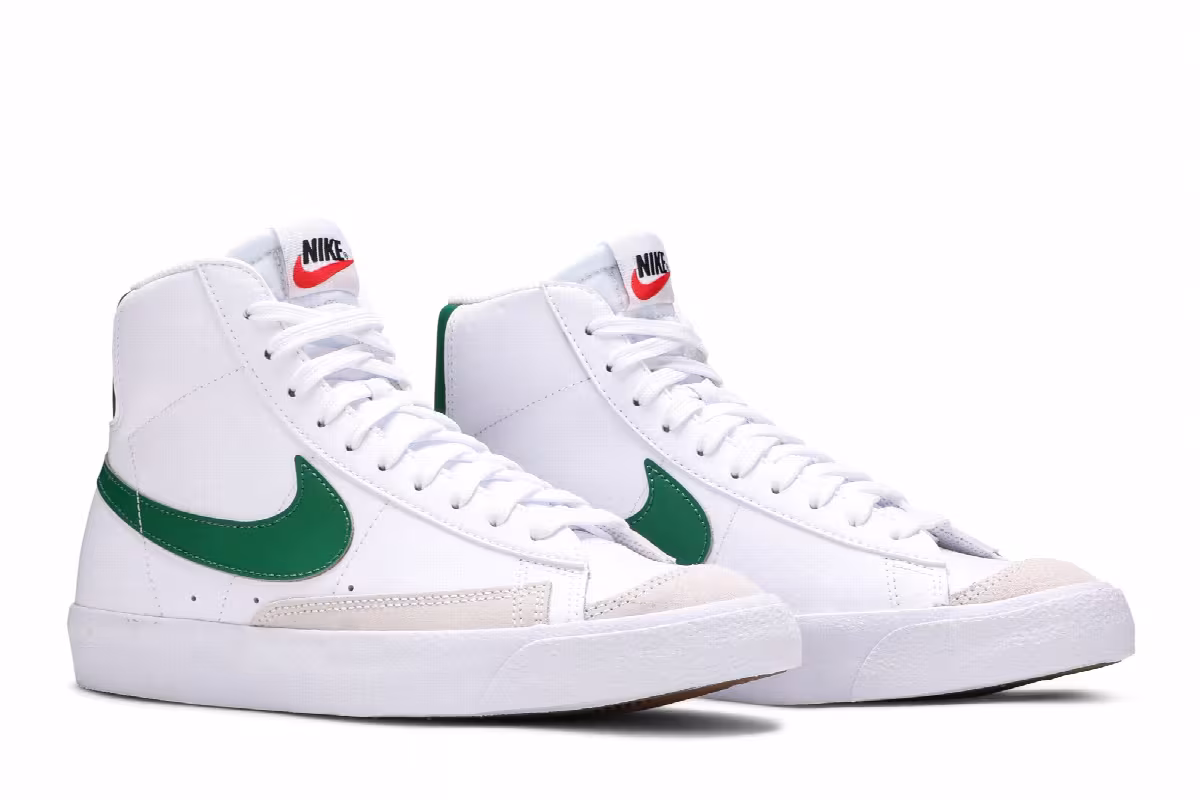 Nike Blazer Mid White Pine Green, view 9