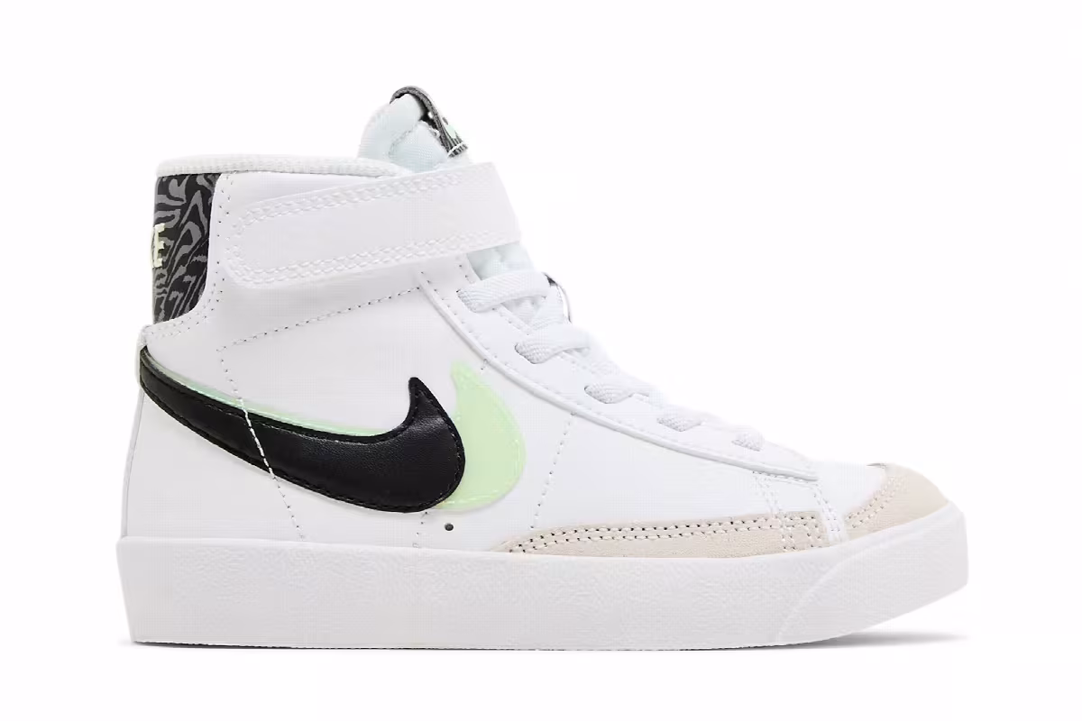 Nike Blazer Mid Double Swoosh - White Vapor Green, view 2