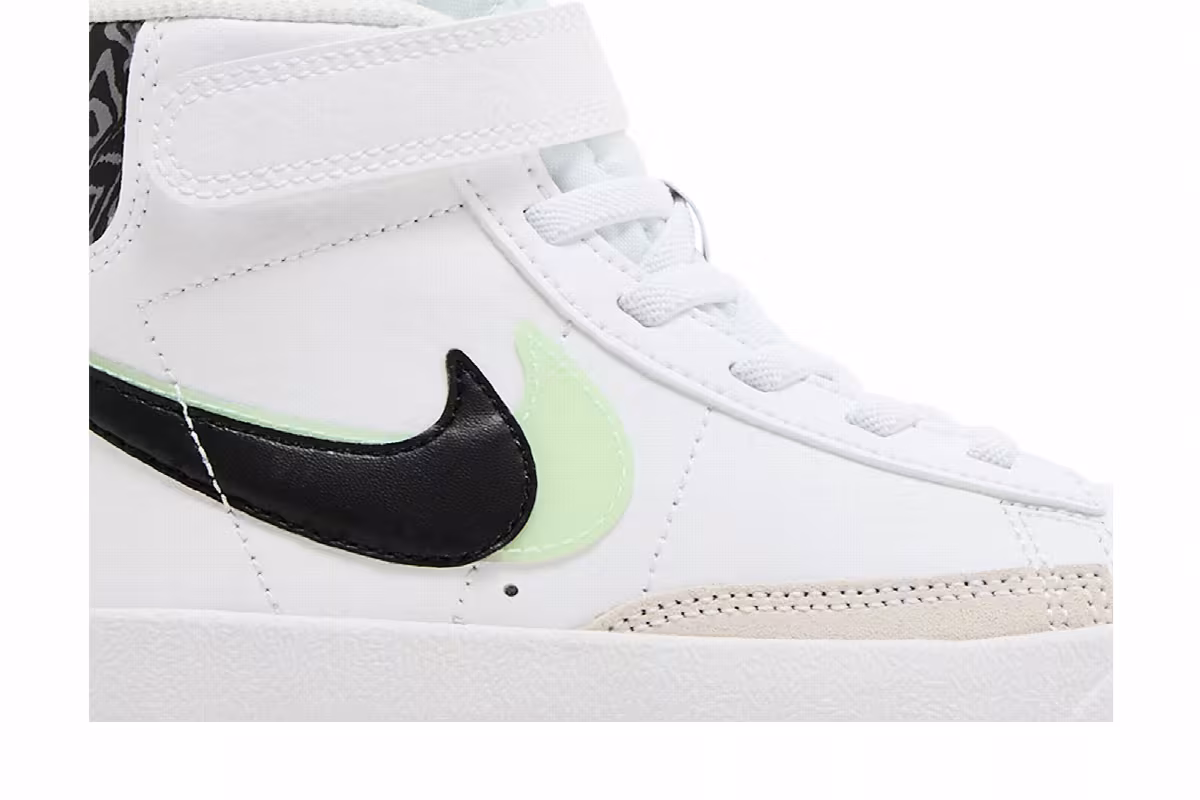 Nike Blazer Mid Double Swoosh - White Vapor Green, view 3