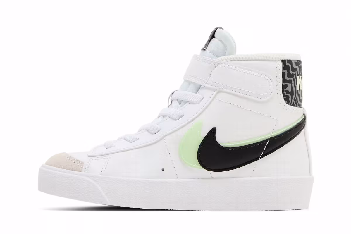 Nike Blazer Mid Double Swoosh - White Vapor Green, view 4
