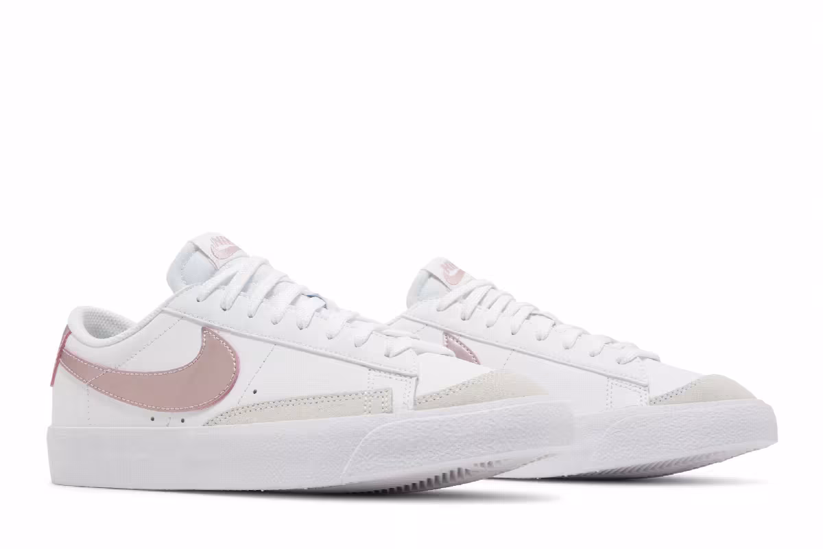 Nike Blazer Low White Pink Glaze, view 9