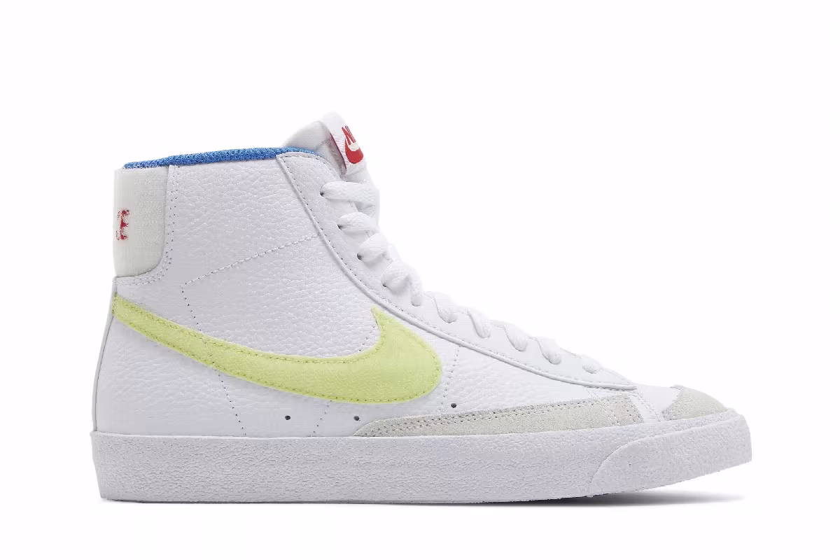 Nike Blazer Mid White Light Lemon Twist, view 2