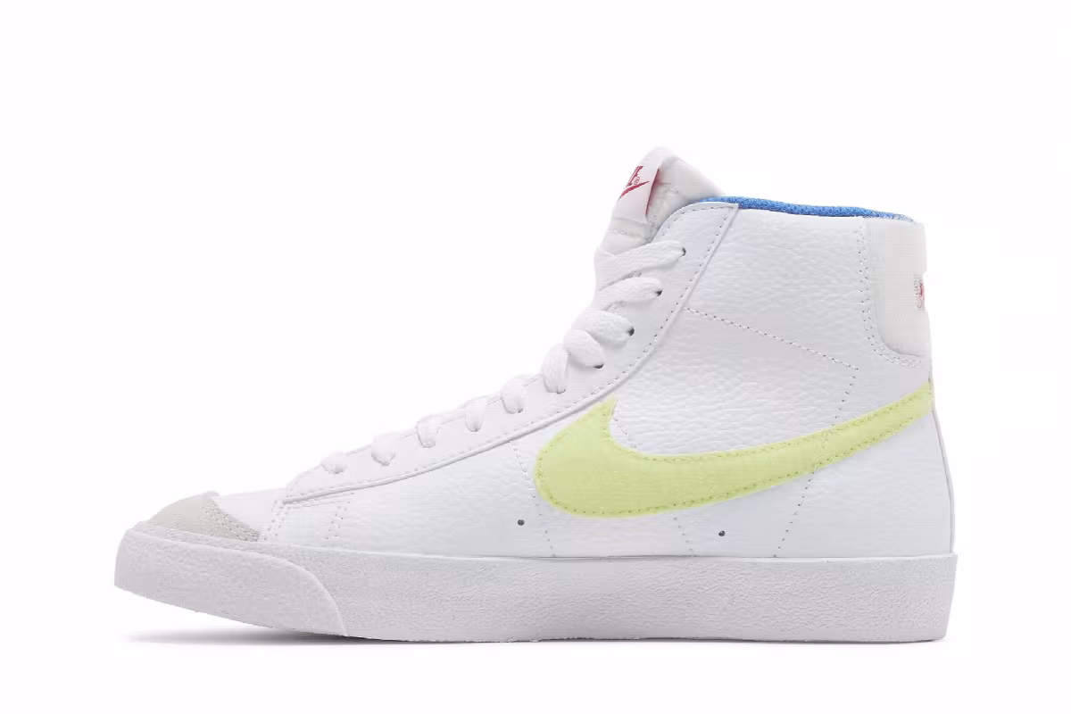 Nike Blazer Mid White Light Lemon Twist, view 4