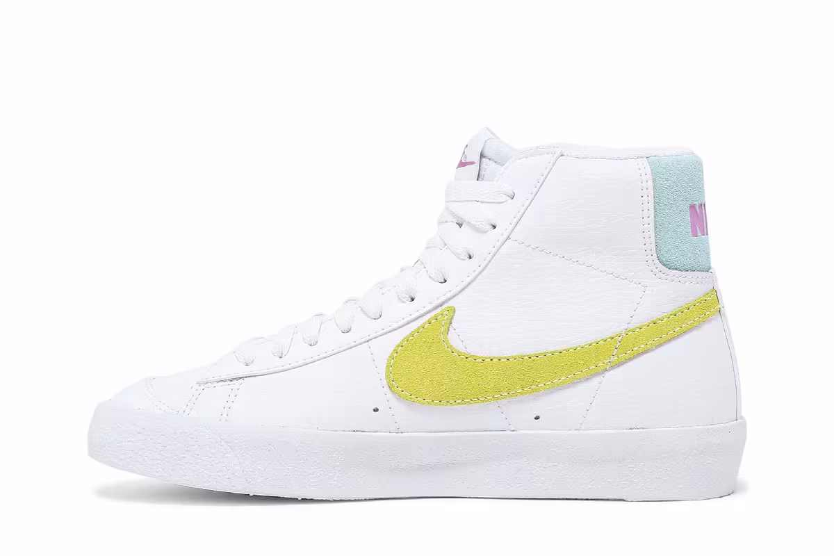 Nike Blazer Mid White Light Zitron, view 4